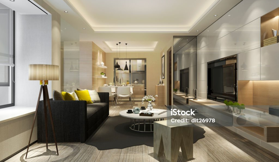 3d rendering interior and exterior design